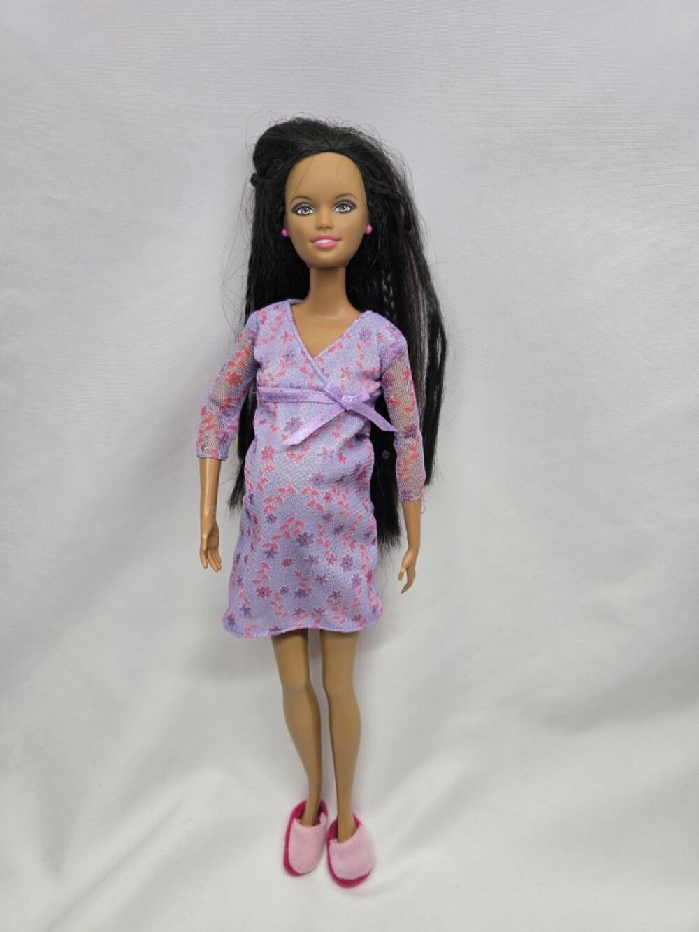 2002 Mattel Happy Family Pregnant Midge and Baby African American With Belly